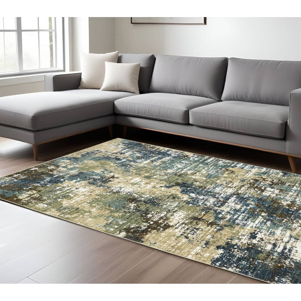 HomeRootsAbstract Modern Rectangle Area Rug