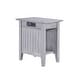 preview thumbnail 2 of 9, AFI Nantucket Chair Side Table with Built-in Charger