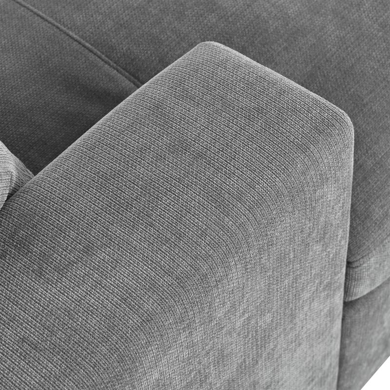 53.5" Oversized Chaise Lounge Chair, Upholstered Fabric Single Sofa Chair with rmrests&Solid Wood Legs for Living Room, Office