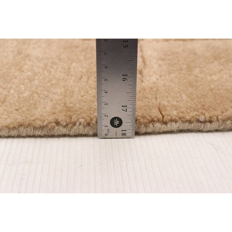 ECARPETGALLERY Hand-knotted Tangier Tan Wool Rug - 5'1 x 8'0