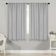 preview thumbnail 198 of 198, Superior Solid Machine Washable Room Darkening Curtains with Back Tabs, Set of 2 42" x 63" - Marshmellow