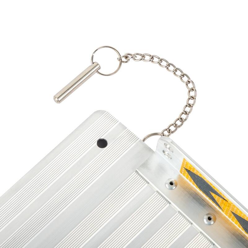 6ft Four-section Aluminum Wheelchair Loading Ramps Silver - N/A