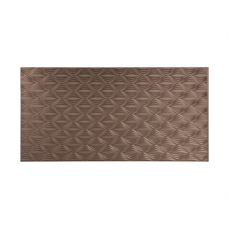 FASÄDE Shallot 4-foot x 8-foot PVC Wall Panel in Argent Bronze - Brown - 4 x 8