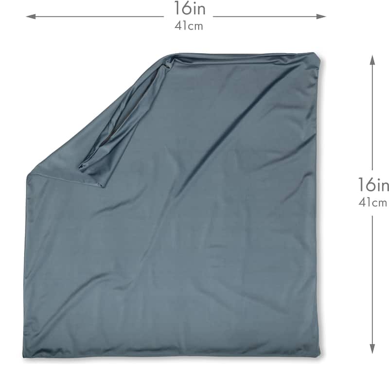 Throw Pillow Cozy Soft Microbead Dark Slate Grey: 1 Pc