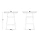 preview thumbnail 2 of 7, Polytrends Laguna Hdpe All Weather Outdoor Patio 35" Round Bar Table