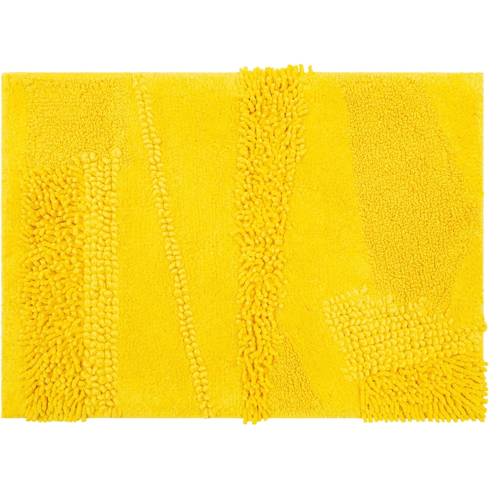 Yellow bath mats and towels on sale