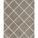 preview thumbnail 103 of 120, Nourison Brisbane Large Diamond Geometric Modern Shag Area Rug