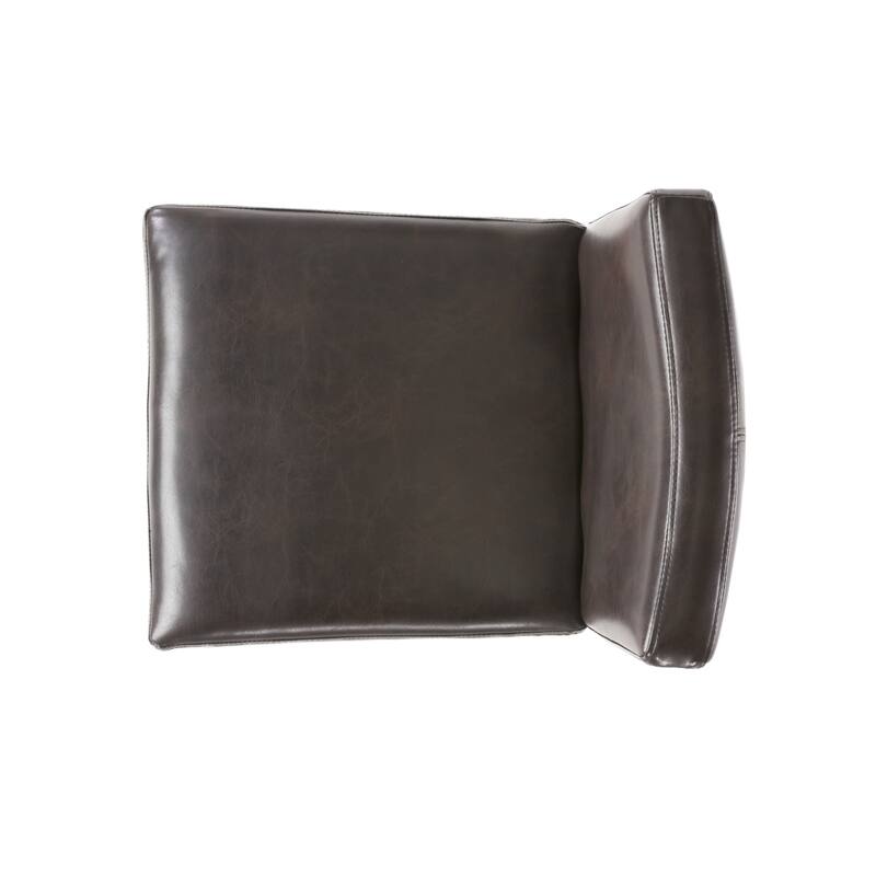 26-inch Brown Leather Counter stools (Set of 2)