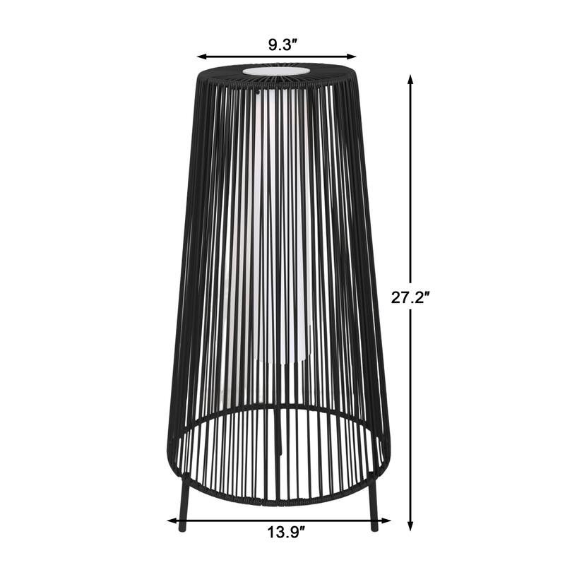 2 Pack Outdoor Waterproof Rattan Solar Light