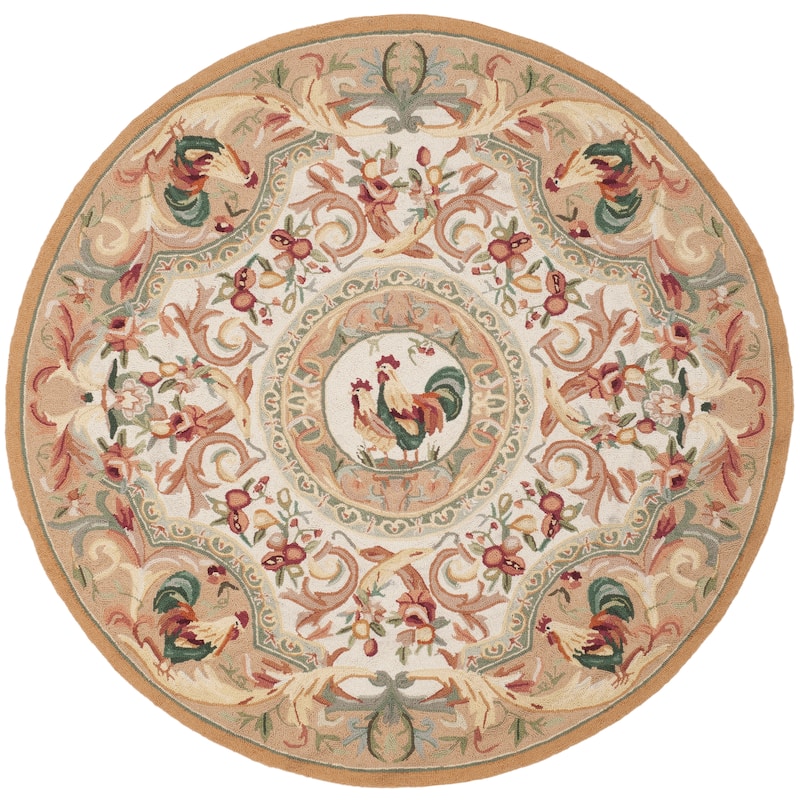 SAFAVIEH Handmade Chelsea Myranda French Country Rooster Wool Rug