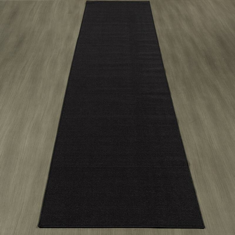 Sweet Home Stores Solid Aisle Hallway Kitchen Non-Slip Runner Rug