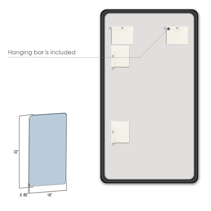 Altair Nettuno Bathroom/Vanity Aluminum Framed Wall Mirror