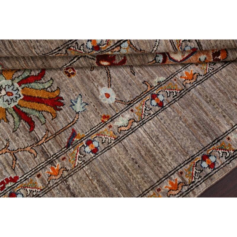 Vegetable Dye Oriental Ziegler Area Rug Wool Hand-knotted Foyer Carpet - 5'0" x 6'8"