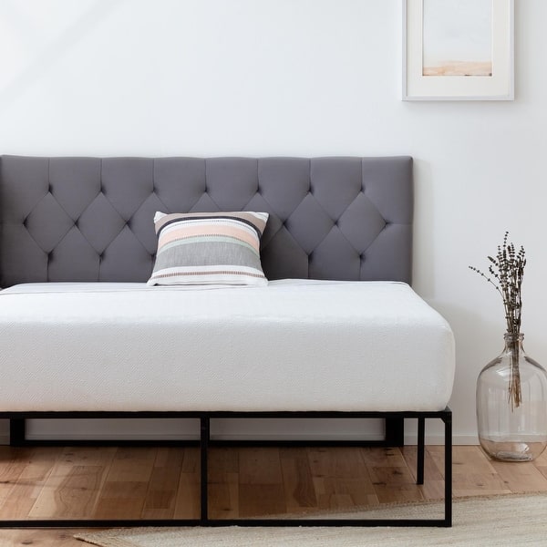 Brookside Jane Adjustable Velvet Upholstered Headboard - Gray - Full