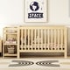 preview thumbnail 11 of 25, Convertible Crib/Full Solid Wood Bed with Changing Table, Adjustable Height, Nursery Bed