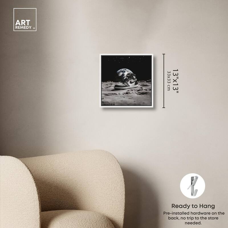 Moon Kicks Canvas by Art Remedy