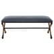 preview thumbnail 1 of 7, Uttermost Firth Rustic Navy Bench - 48"W x 21"H x 16"D