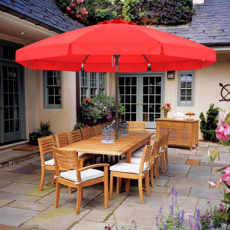 ABCCANOPY 10FT Outdoor Table Market Umbrella Tilt and Crank for Garden