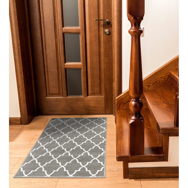 SUSSEXHOME Stair Treads Non-Skid Multi-Color Safety Stair Mat, Landing Rug