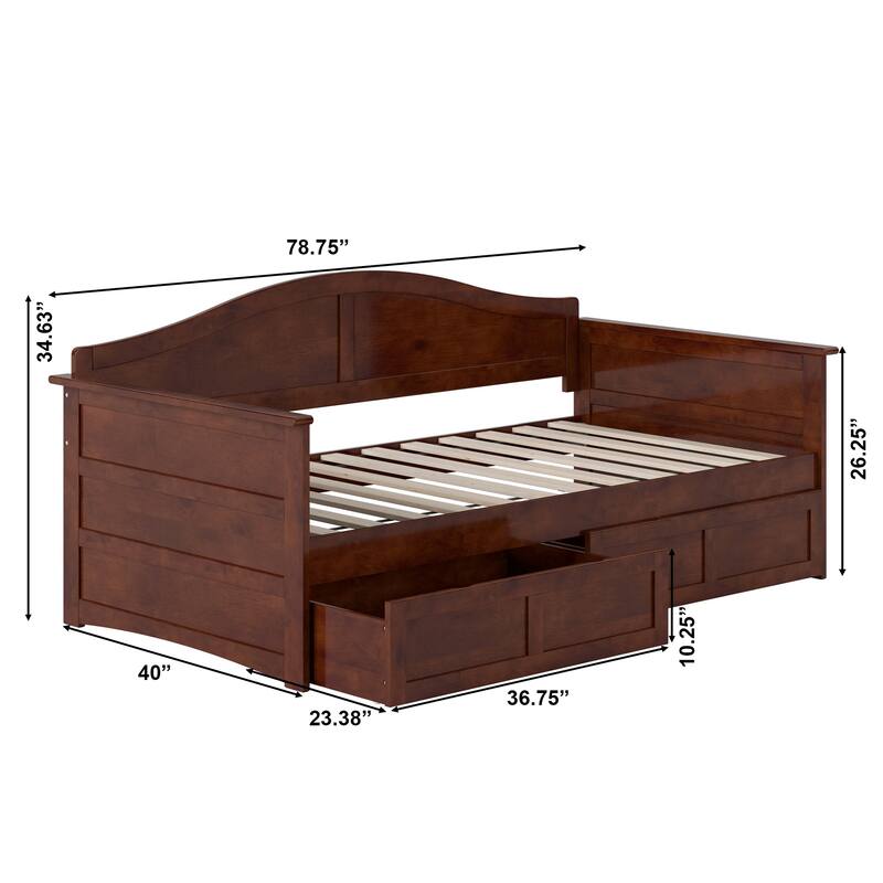 AFI Acadia Twin Size Daybed with Storage Drawers