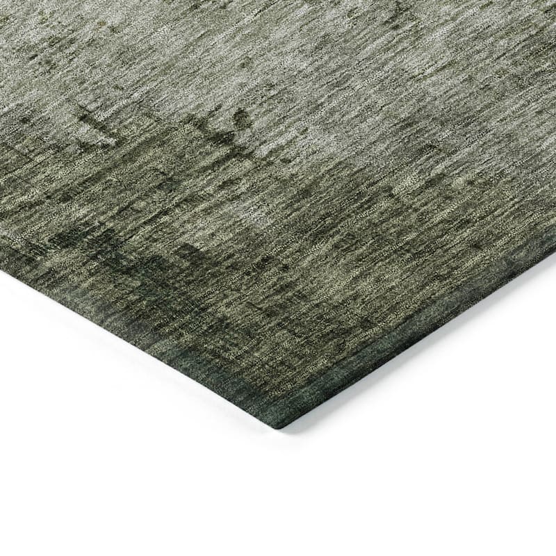 Machine Washable Indoor/ Outdoor Modern Contemporary Chantille Rug