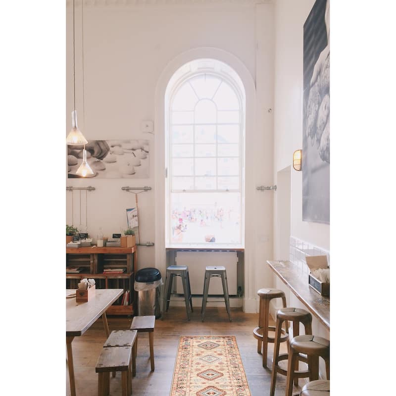 ECARPETGALLERY Hand-knotted Aryana Tan Wool Rug - 2'9 x 8'1