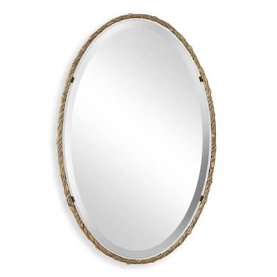 Uttermost Twisted Branch Oval Mirror