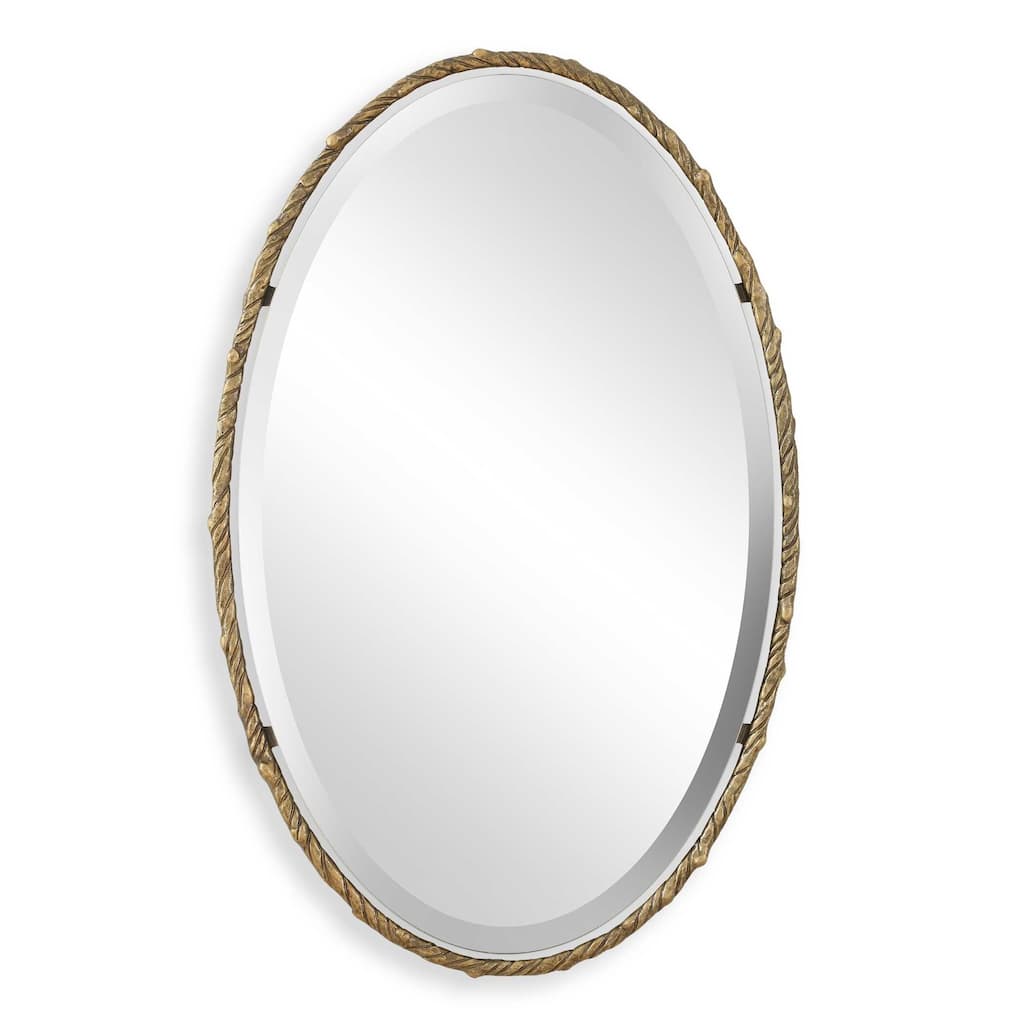 Uttermost Twisted Branch Oval Mirror