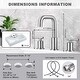 preview thumbnail 4 of 23, WOWOW 8-inch Dual Handle Widespread Bathroom Faucet