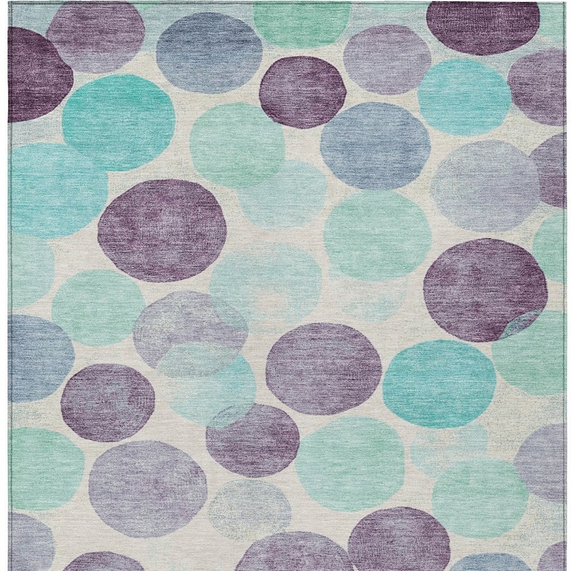 HomeRoots Geometric Transitional Rectangle Outdoor Rug