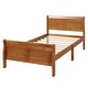 preview thumbnail 5 of 7, Twin Size Wood Constructed Platform Bed, Sleigh Bed with Headboard & Footboard, Easy to Assemble