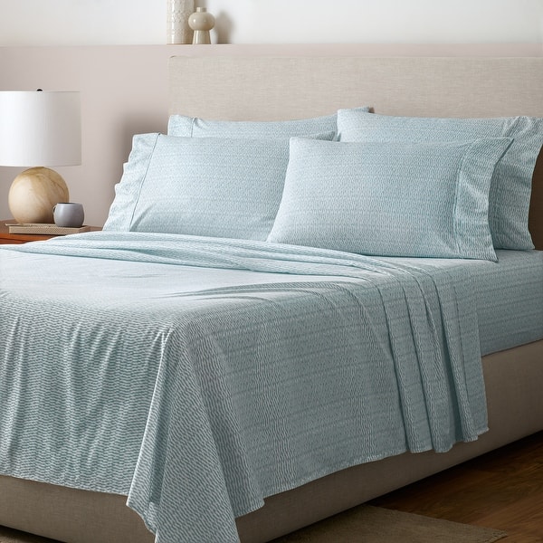 slide 2 of 3, GAIAM Microfiber Cooling Wrinkle-Resistant Sheet Set Light Ocean - Full