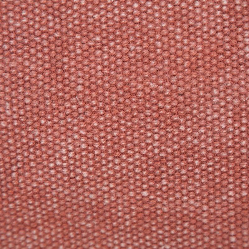 Power Loomed Solid Cotton Throw Pillow Cover - 20" - Clay Red