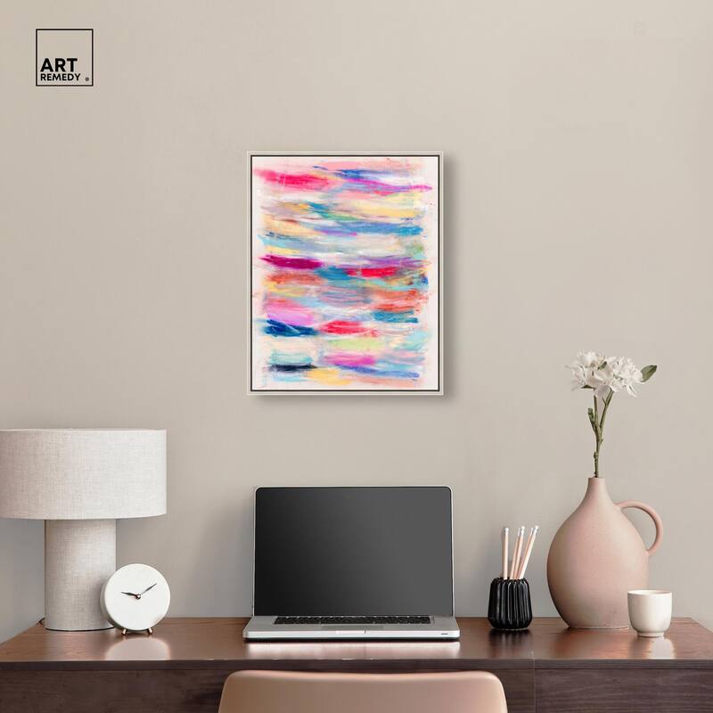 Color Bands Canvas by Art Remedy