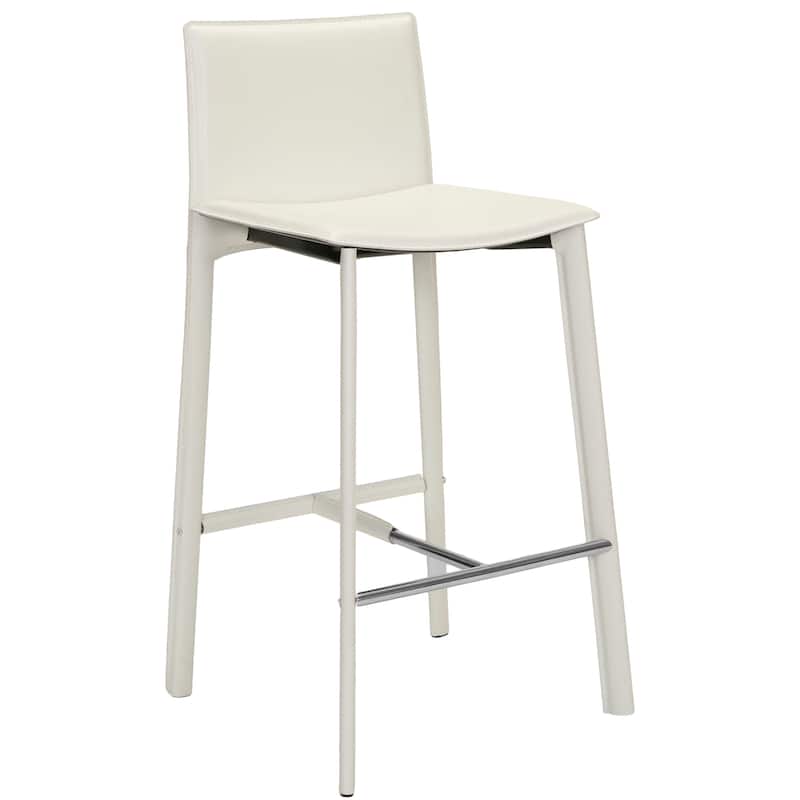 SAFAVIEH Marylou Faux Leather 29-inch Bar Stool (Set of 2) - 18.7" W x 19.7" L x 39.4" H - 19Wx20Dx39H