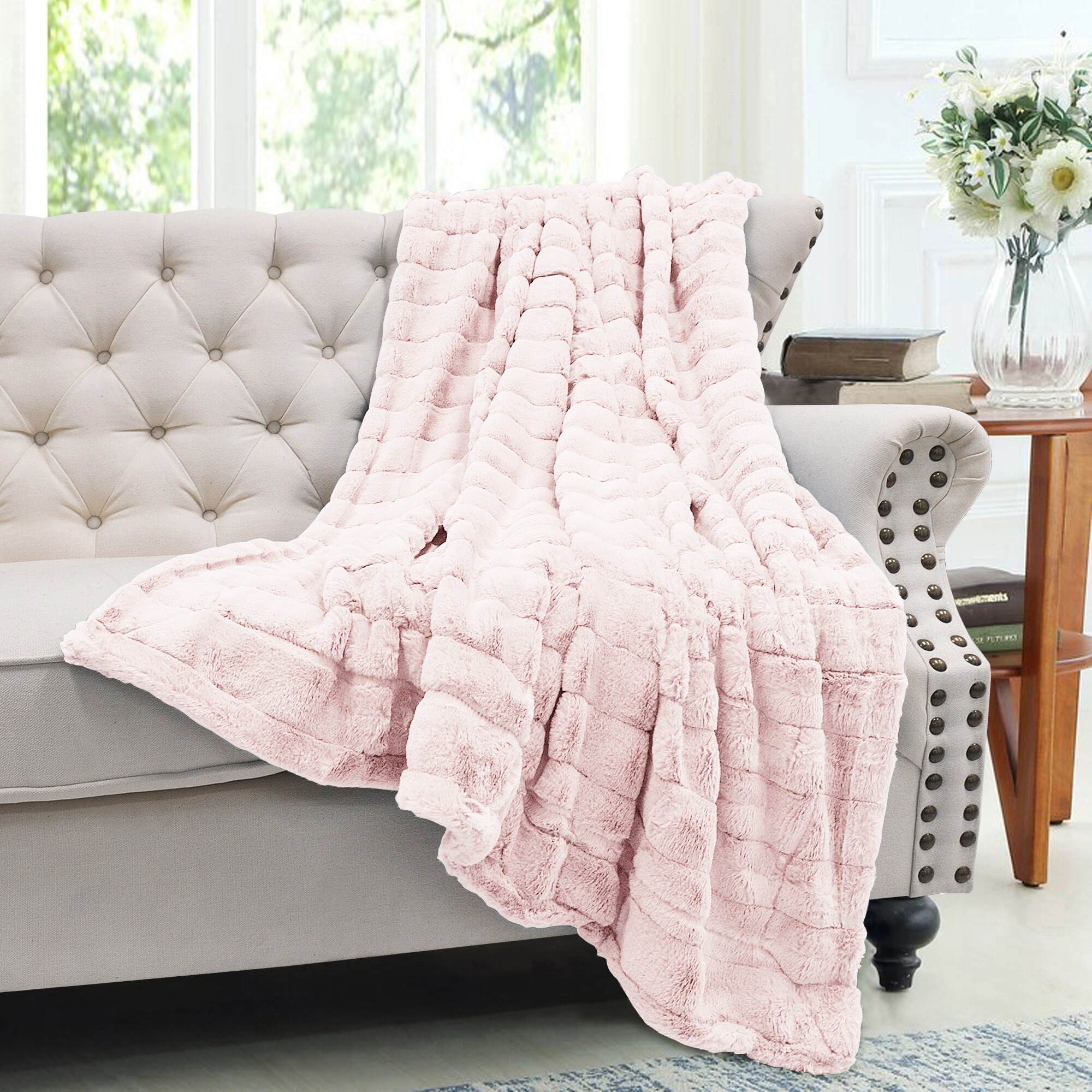Mink coloured bed new arrivals throws