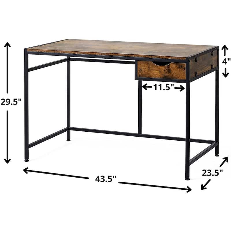 Suprima® Desk - Drawer Addition - Hickory Teak by DormCo