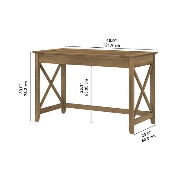 dimension image slide 14 of 16, Key West 48W Writing Desk by Bush Furniture