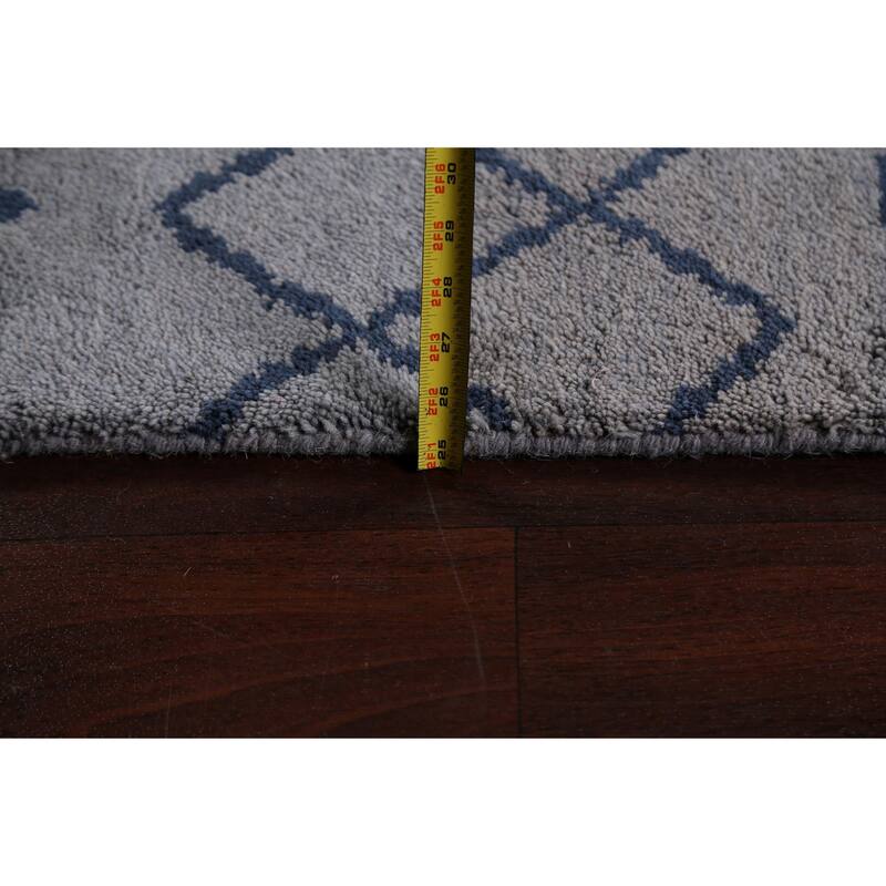 Modern Tribal Abstract Oriental Wool Area Rug Handmade Foyer Carpet - 5'1" x 8'3"