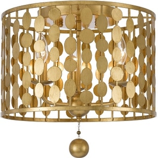 Crystorama Lighting Group Layla 3 Light 15" Wide Flush Mount Drum
