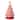 15in Red and White Ceramic Christmas Tree Hand Painted PreLit