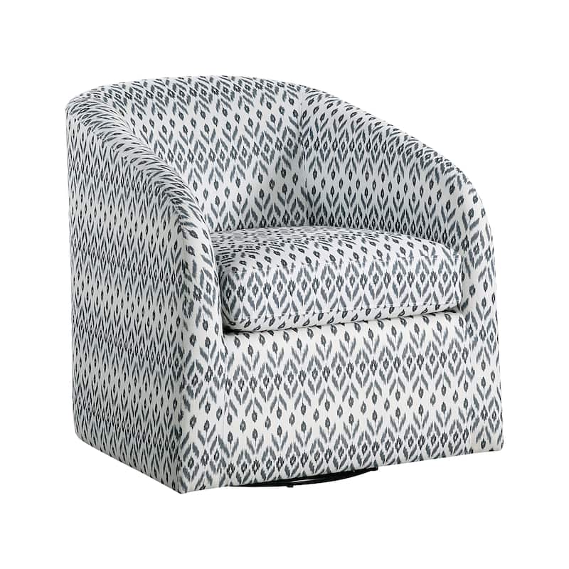 Agrela Textured Fabric Swivel Chair - Multi-Color