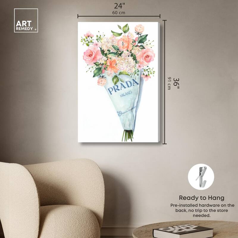 A World of Flowers Canvas by Art Remedy, Gallery Wrapped