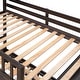preview thumbnail 27 of 38, Roomfitters Twin Over Full Bunk Bed with Six Drawers, Flexible Shelves, and Rolling Bottom Bed, Space-Saving Wooden Frame