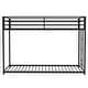 preview thumbnail 11 of 12, Low Profile Twin over Twin Bunk Bed with Ladder and Guardrails
