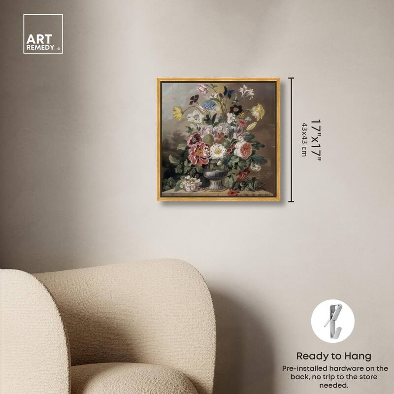 Classical Dream Vase Canvas by Art Remedy