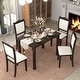 preview thumbnail 4 of 38, Modern Style Kitchen Dining Set Rectangular Table with Upholstered Chairs