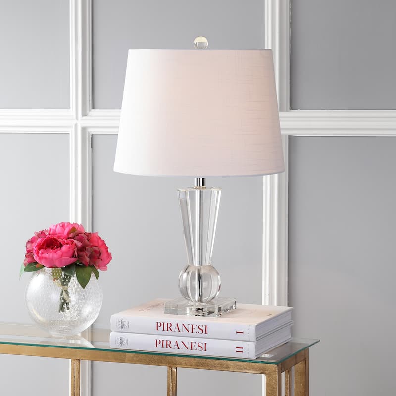 Ashley 22" Crystal LED Table Lamp, Clear by JONATHAN Y