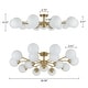 preview thumbnail 22 of 22, 38.5" Mid Century Semi Flush Mount Ceiling Light Modern Sputnik Chandelier