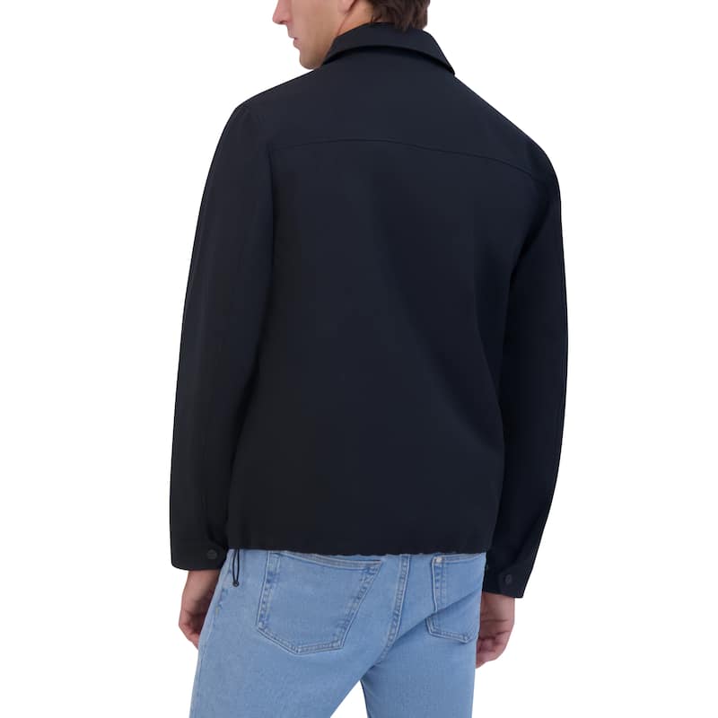 Robert Graham Men's Collared Utility Jacket - M - Black
